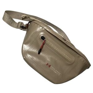 Under Armour UA Summit Waist Bag Unisex Tan Zipper Bag Water resistant Outdoor